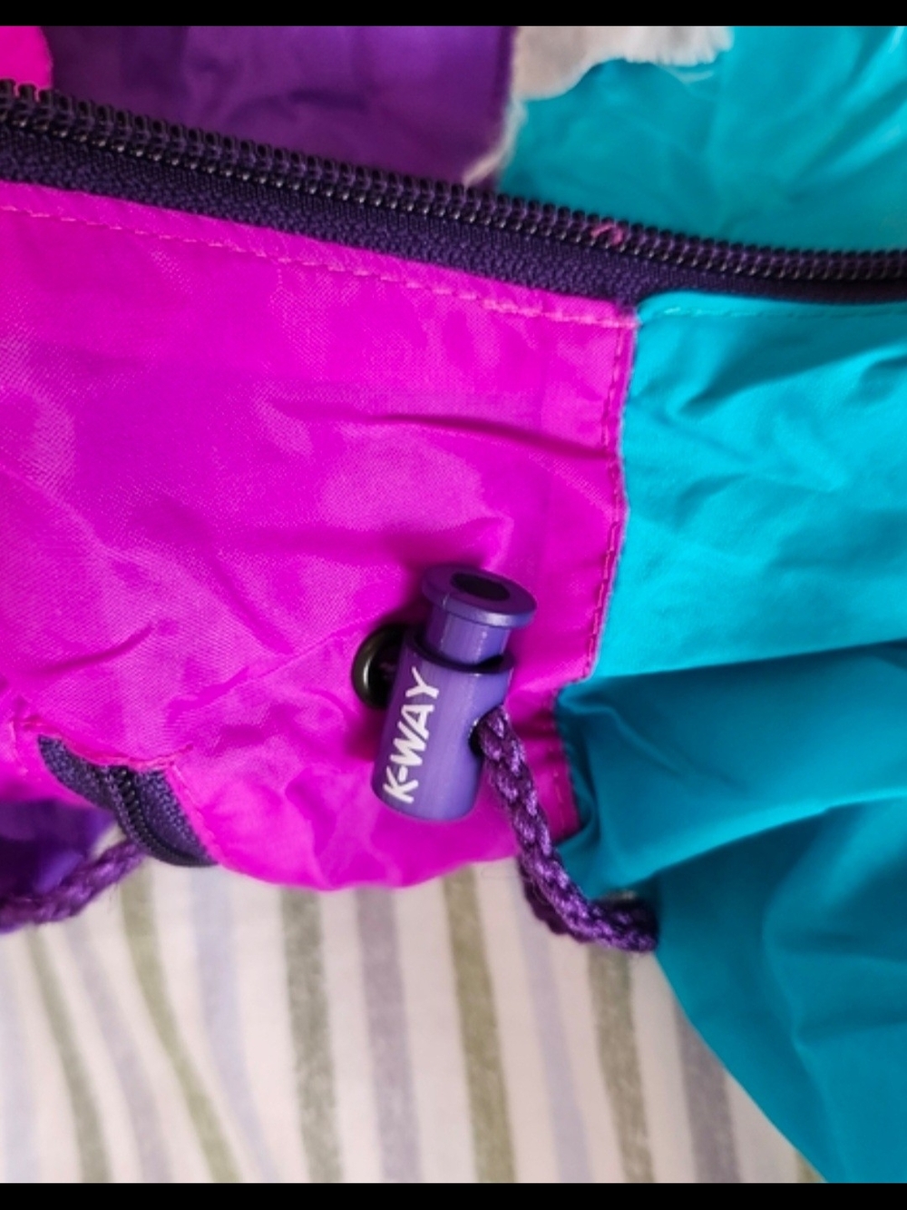 Vintage 1980s K-Way Windbreaker - Picture 7 of 8